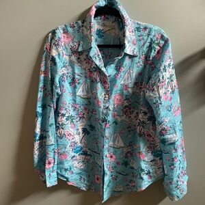 Floral Nautical Print Shirt